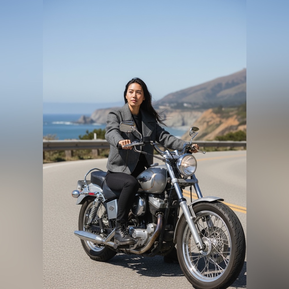 (Harley-Davidson) Charcoal Bomber Jacket